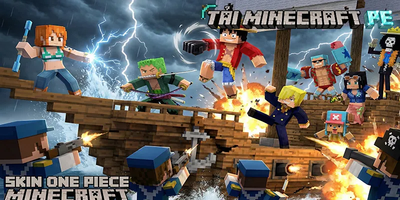 Download Full Bộ Skin One Piece Minecraft Mới Nhất