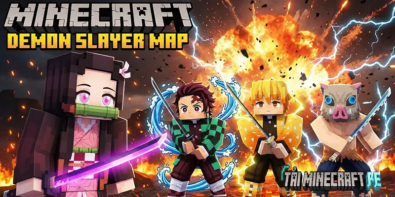 Các Bước Download Minecraft Map Demon Slayer Miễn Phí