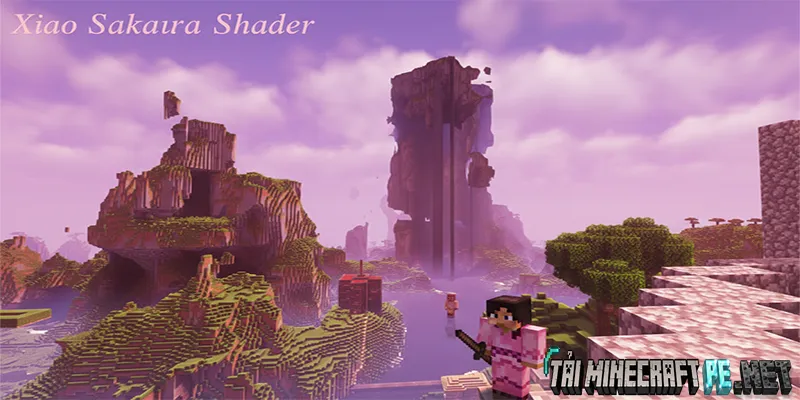 Xiao Sakura Shader – Biến Thế Giới Minecraft PE Thành Xứ Sở Hoa Anh Đào Lung Linh