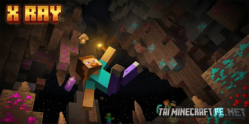 X Ray Texture Pack: Giải Pháp Nhìn Xuyên Thấu Quặng Minecraft PE
