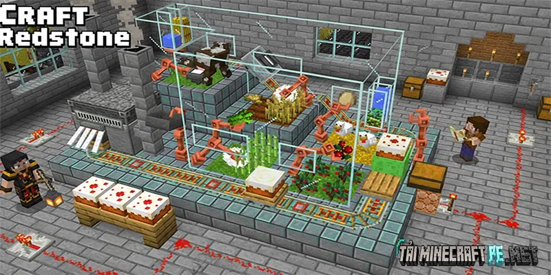 Craft Redstone: Giải Pháp Chế Tạo Đá Đỏ Tiện Lợi Cho Minecraft PE