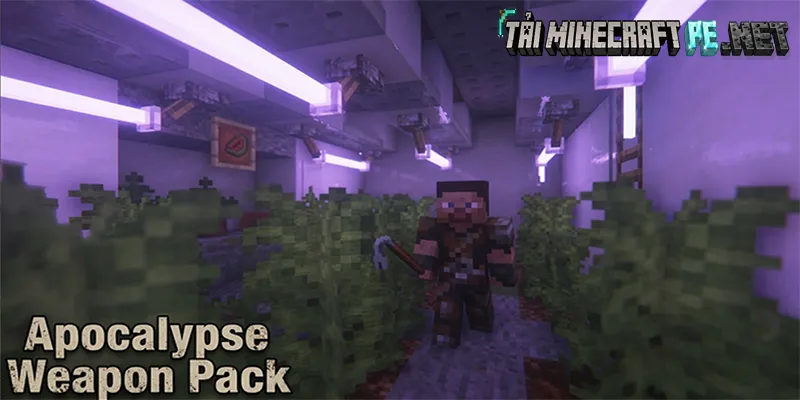 Apocalypse Weapon Pack: Kho Vũ Khí Hậu Tận Thế Cho Minecraft PE